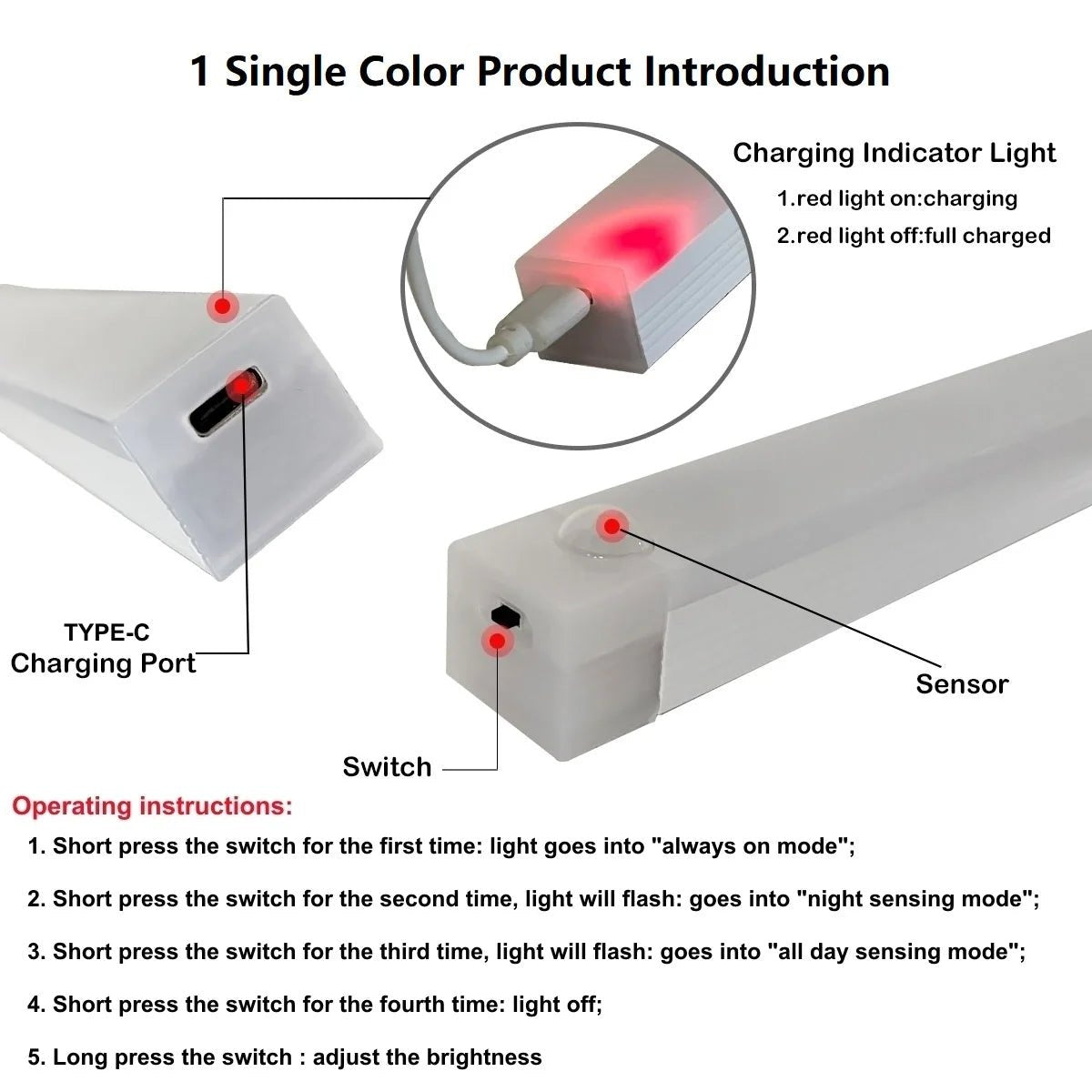 AuraBeam™ Type - C Motion Sensor Light - Veloraland
