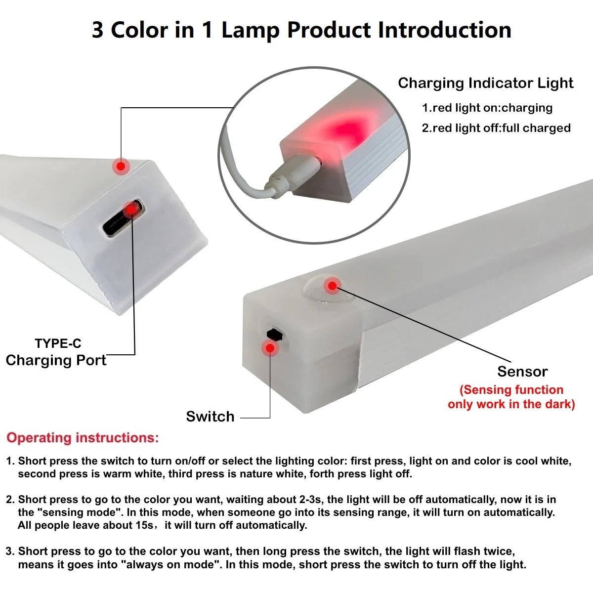 AuraBeam™ Type - C Motion Sensor Light - Veloraland
